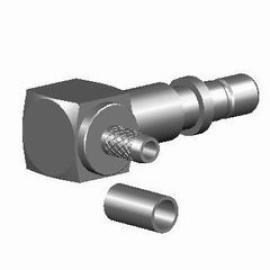 RF CONNECTOR (SMB RIGHT ANGLE PLUG CRIMP, RG316U)