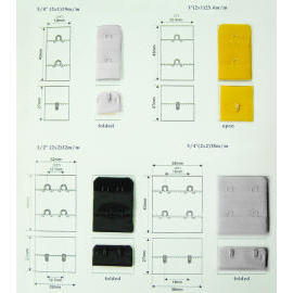 Hook & Eye Tapes Actual Size Detailed (Hook & Eye Tapes Actual Size détaillée)