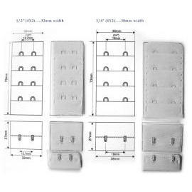 Hook & Eye Tapes Actual Size Detailed (Hook & Eye Tapes Actual Size Detailed)