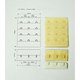 Hook & Eye Tapes Actual Size Detailed (Hook & Eye Ленты Фактический размер Подробнее)