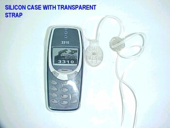 silicon case with transparent strap (silicon case with transparent strap)