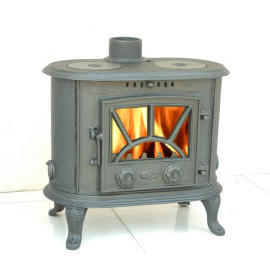 Cast Iron Wood Stove + Airwash System (Cast Iron Holz-Herd + Airwash System)