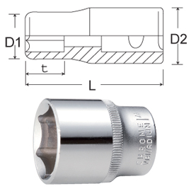 1/4``Dr. -Standard 6 Point Sockets (1 / 4``Доктор Стандартные 6-Point Sockets)