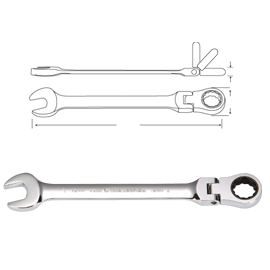 Flexible Combination Gear Wrenches