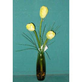 18``H TULIP IN GLASS VASE (18``H TULIP IN GLASS VASE)