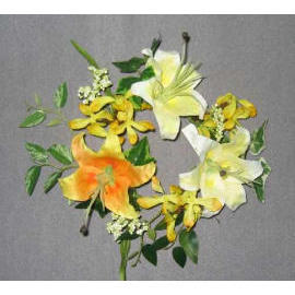 6.5`` LILY CANDLE RING (6.5`` LILY CANDLE RING)