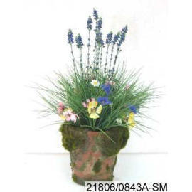 POTTED FLOWER LAVEDER (POT DE FLEURS Laveder)