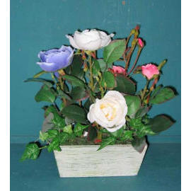 12``H POTTED ROSE