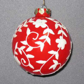 100MM GLASS BALL ORNAMENT