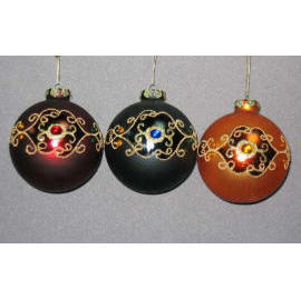 100MM GLASS BALL ORNAMENT (100MM VERRE Boule)