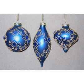 80MM GLASS ORNAMENT-3ASST (80MM ORNAMENT GLAS-3ASST)