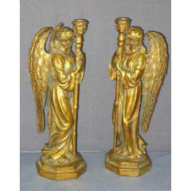 13``H POLYRESIN ANGEL CANDLE HOLDER (13``H POLYRESIN ANGEL CANDLE HOLDER)