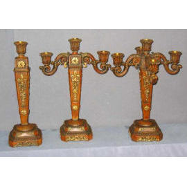 14.5``H POLYRESIN CANDLE HOLDER