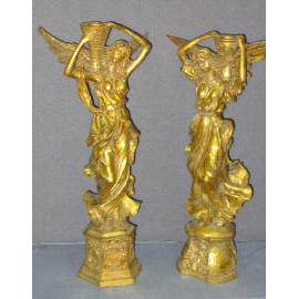 15``H POLYRESIN ANGEL CANDLE HOLDER (15``H POLYRESIN ANGEL CANDLE HOLDER)