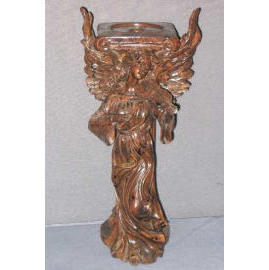 15``H POLYRESIN ANGEL CANDLE HOLDER (15``H POLYRESIN ANGEL CANDLE HOLDER)