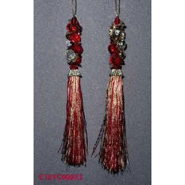 7.5`` ACRYLIC ORNAMENT W/TASSEL (7.5``ACRYLIQUE ORNAMENT W / TASSEL)