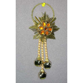 10.25`` DOOR HANGER ORNAMENT W/BELL (10.25``ДВЕРИ ВЕШАЛКА ORNAMENT W / Bell)