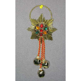 10.25`` DOOR HANGER ORNAMENT W/BELL (10.25``ДВЕРИ ВЕШАЛКА ORNAMENT W / Bell)