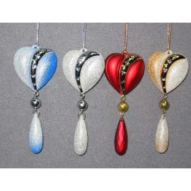 4.5`` ACRYLIC HEART ORNAMENT (4.5`` ACRYLIC HEART ORNAMENT)