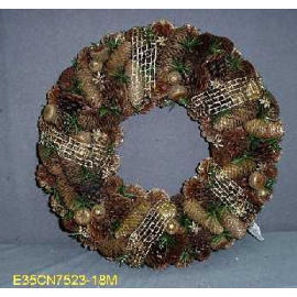 18``` PINECONE WREATH (18 ```шишка ВЕНОК)