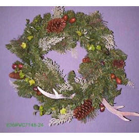 24`` DIA WREATH W/PINECONE (24`` DIA WREATH W/PINECONE)