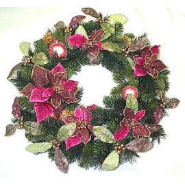 24``` POINSETTIA WREATH