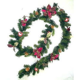 9` POINSETTIA GARLAND (9 `Poinsettia GARLAND)