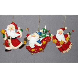 4.5`` METAL SANTA ORNAMENT (4,5``METAL SANTA ORNAMENT)