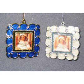 2.25`` METAL FOTO FRAME ORNAMENT (2.25``METAL FRAME FOTO ORNAMENT)