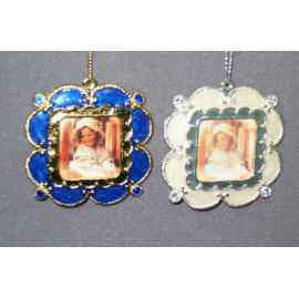 2.25`` METAL FOTO FRAME ORNAMENT (2.25``METAL FRAME FOTO ORNAMENT)