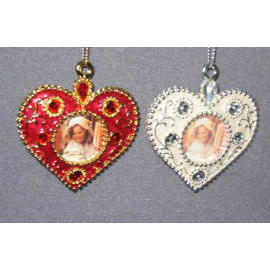 2.5`` METAL FOTO FRAME ORNAMENT (2.5``METAL FRAME FOTO ORNAMENT)