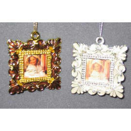 2.25`` METAL FOTO FRAME ORNAMENT (2.25``METAL FRAME FOTO ORNAMENT)