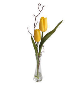 13``H TULIP IN VASE (13``H TULIPE EN VASE)