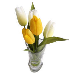 10``H TULIP IN VASE (10``H TULIPE EN VASE)