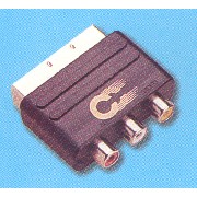 SCART ADAPTOR. (Adaptateur péritel.)