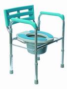 Foldable commode