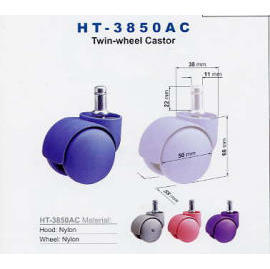 Twin-wheel castor (Twin-wheel castor)