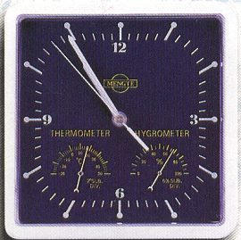 HUMIDITY/THERMOMETER/CLOCK (HUMIDITE / Thermomètre / horloge)