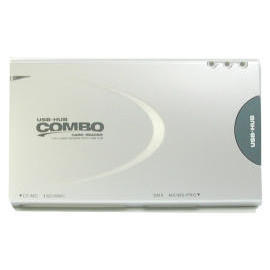 Combo! 7-in-1Card Reader + 3port USB Hub ,USB2.0 (Combo! 7-in-1Card Reader + 3port USB Hub ,USB2.0)