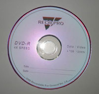 RECO-PRO DVD -RD 4X 4.7GB 120MIN (RECO-PRO DVD-RD 4X 4,7 GB 120MIN)