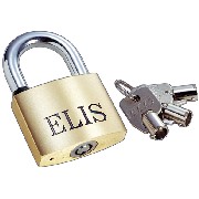 TUBULAR KEY BRASS PADLOCK (TUBULAIRE KEY Cadenas en laiton)