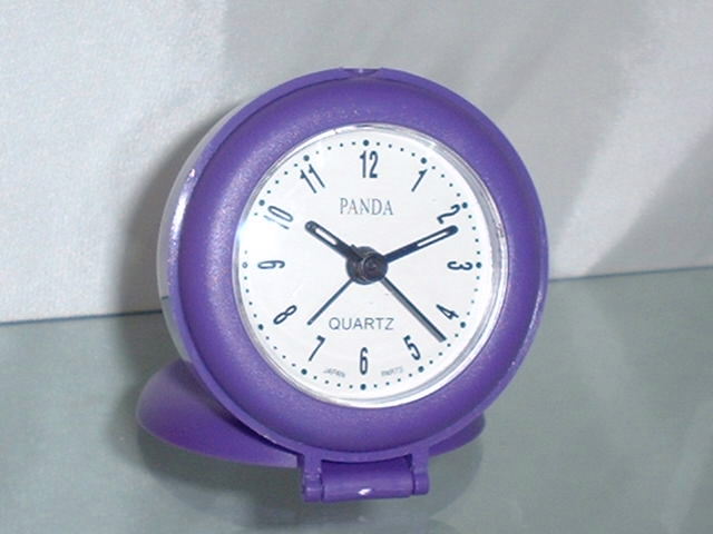  Solid Round Shape Travel Alarm Clock (Solid Forme ronde Voyage Réveil)