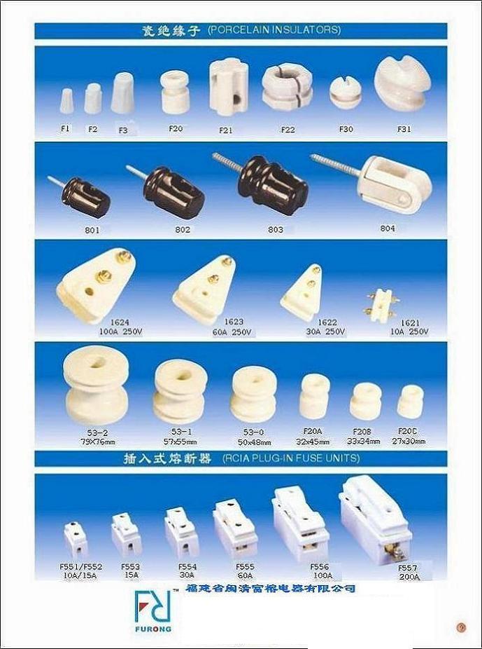  RCIA Plug-in Fuse Units ( Porcelain / Ceramic )