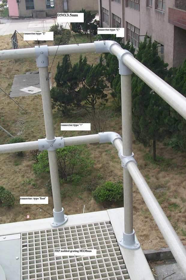  Grating Fiberglass, Aluminum, Steel, Stair Tread & Handrail System (Решетка со стеклопакетами, алюминий, сталь, лестничные перила протектора & система)