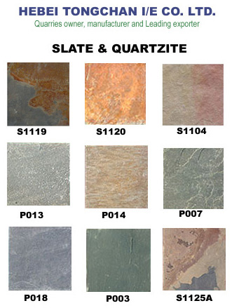  Slate Tiles, Quartzite, Stone Mosaic (Tuiles en ardoise, quartzite, Stone Mosaic)