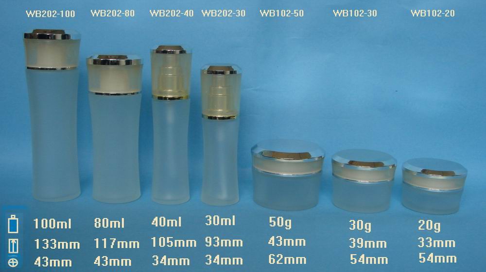  Glass Cosmetic Jars (Стекло Косметические Jars)