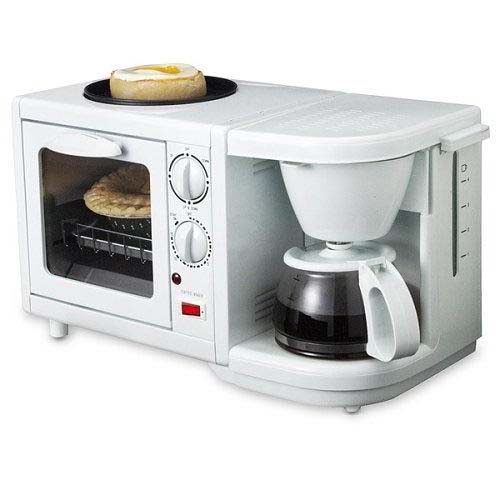  Breakfast Maker: Toaster Oven, Coffee Maker, Egg Fryer (Завтрак Производителя: тостер печь, кофеварка, Яйцо Фрайер)