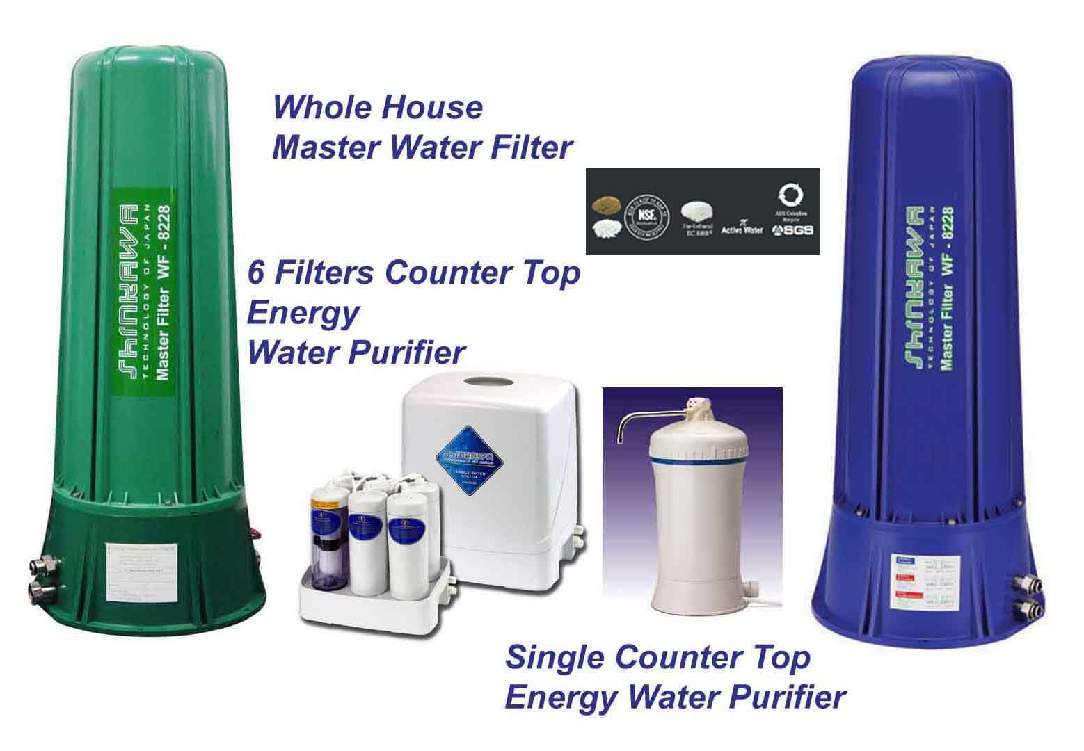  Countertop Water Purifier & Whole House Master Water Filter (Purificateur d`eau de comptoir & Whole House Master Filtre à eau)
