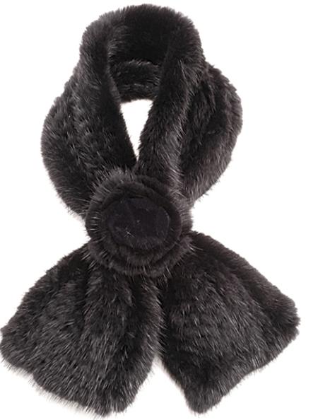  Fur Knitted Shawl And Scarf (Châle en tricot de fourrure et un foulard)