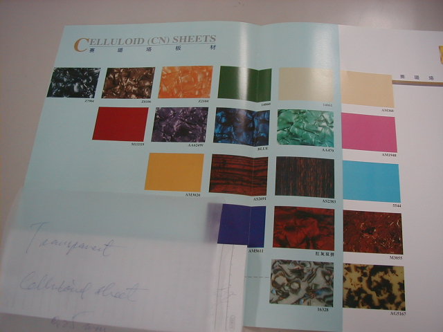  Celluloid Sheets